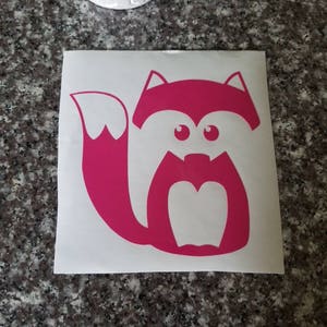 Fox Decal/Cute Animal Vinyl Decal/Decal for Yeti Cups/Vinyl Sticker/Sticker for Yeti/Decal for Laptop/Vinyl Decal for Car/Decal for MacBook/