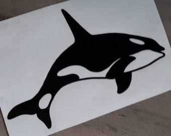 Orca Decal/Killer Whale Decal/Marine Life Decal/Sea Life Decal/Beach Life Decal/Car Sticker/Boat Decal/Yeti Decal/Bottle Decal/Lunchbox Deca
