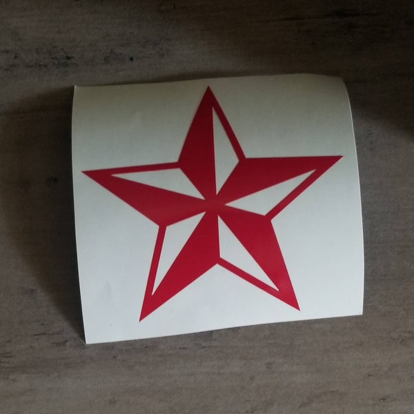 Nautical Star Decal/Star Sticker/Nautical Sticker/Texas Decal/Yeti Decal/Mug Decal/Flask Decal/Bottle Decal/Party Decal/Laptop Decal