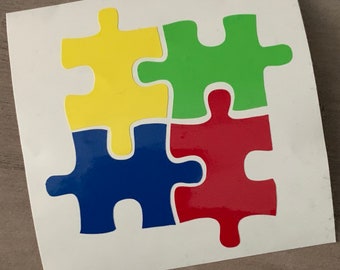 Autism Awareness Decal/Autism Puzzle Piece Sticker/Car Decal/Window Decal/Yeti Decal/Mug Decal