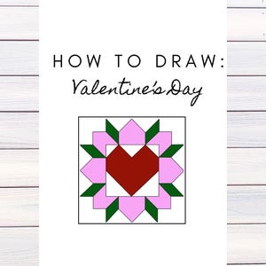 Barn Quilt Pattern, Valentines Day Barn Quilt, Digital Pattern, Friend Gift, Birthday Gift