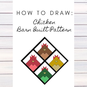 Barn Quilt Pattern, Chicken Quilt, Digital Pattern, Mothers Day Gift, Mom Gift, Mother In Law Gift