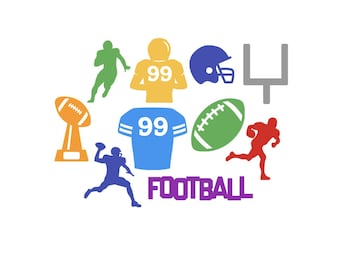 Fußball-Stanzformen im 10er-Set, gestanzte Fußball-Themen für Party-Dekoration, Scrapbooking und Basteln (Tax&Duty Paid/DDP USA)