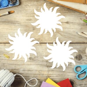 Paper Sun Cutouts - Paper Sun Die Cut, Paper Sun Shape Cut Outs for ...
