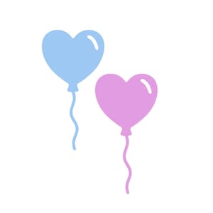 Heart Balloon cut outs - Paper balloons, Baby Shower Decor, Heart Balloon Die Cut Out, Balloon Dye Cuts, Balloon shape, Party Decor birthday