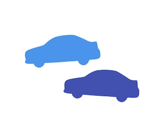紙製の車の切り抜き - 車の形、車の装飾、紙製の車の形、車の切り抜き、車の型抜き、車のシンボル、輸送（税金・関税込み/DDP 米国）