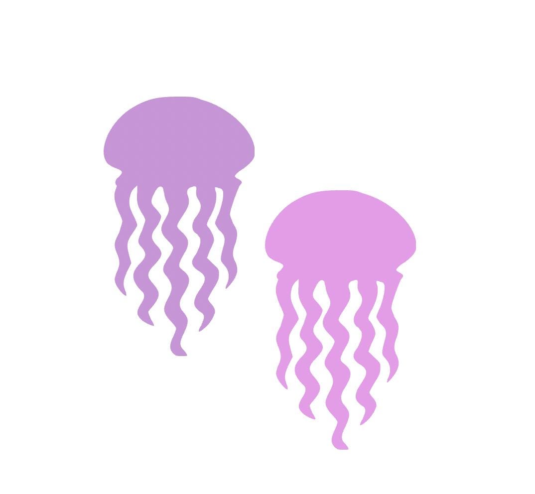 Paper jellyfish Cutouts - Paper jellyfish Dye Cuts, jellyfish Cut Out, Paper Animal Shapes, jellyfish Party Theme  (Tax&Duty Paid/DDP USA)