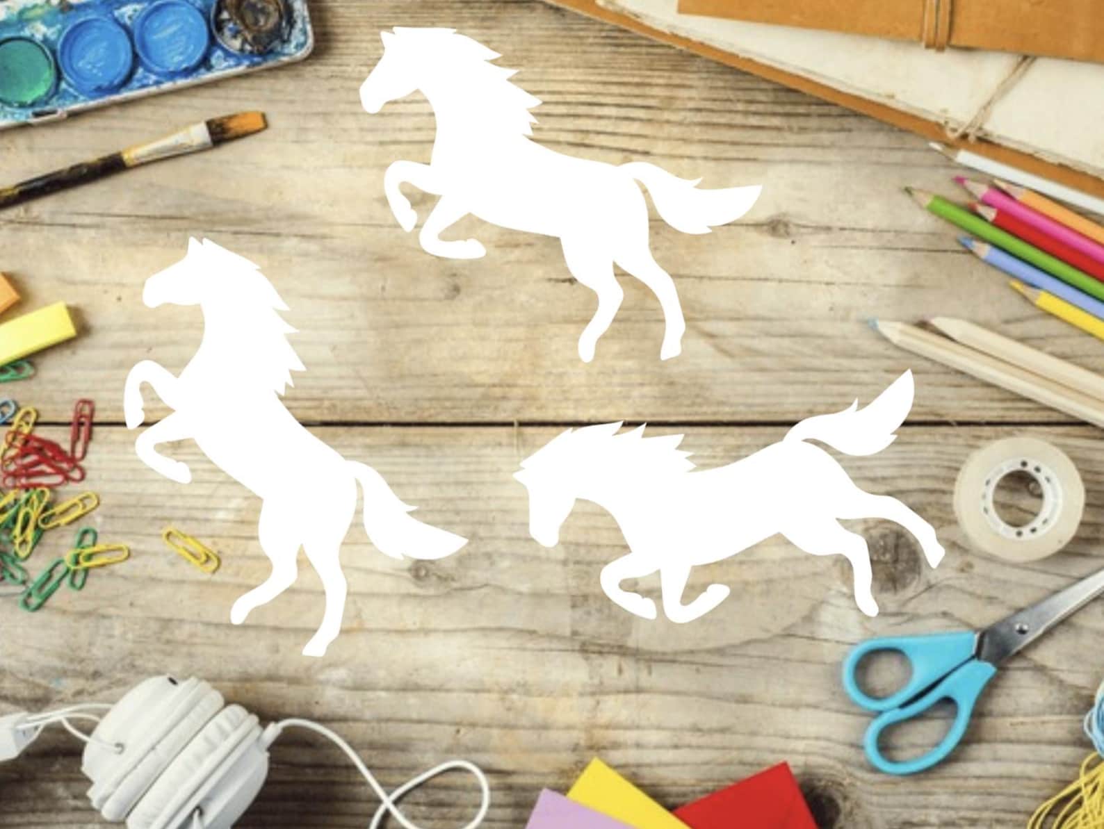 Horse Cut Outs Paper Horse Shapes, Paper Horse Die Cut, Horse Shape