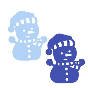 Paper Snowman cut outs - Snowman winter decor, Snowman die cuts, Paper Christmas Snowman Shapes, Christmas Shapes, Winter decorations