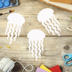 Paper Jellyfish Cutouts - Paper Jellyfish Dye Cuts, Jellyfish Cut Out ...