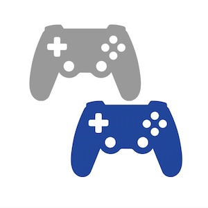 Découpes de contrôleur de jeu en papier - Formes de contrôleur de jeu vidéo, Forme de papier de contrôleur de jeu, Découpes de contrôleur de jeu, Gamer Party