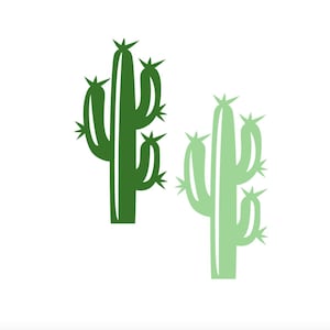 Paper cactus cut outs - Saguaro Cactus Shape, Cactus Paper Cutout, Cactus Paper Die Cut, cactus scrapbook, Paper Cactus Shapes desert shapes