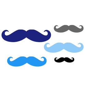 Moustache cut outs - paper moustache cut outs, moustache decor, moustache die cuts, moustache dye cuts, mustache cut out, little man party