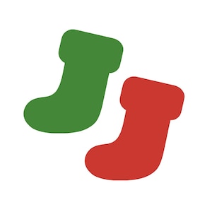 Christmas Stocking cut outs - Christmas Stocking decor, Christmas stockings die cuts, Paper Christmas Stocking Shapes, Christmas Shapes