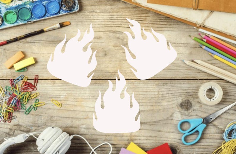 Paper Flamethrower Paper Flame Cutout - Paper Fire Flame Die Cuts, Fire Paper Cut Out ...