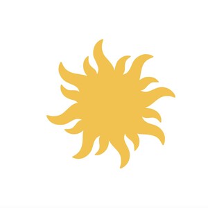 Papier soleil découpé - Papier soleil découpé, papier soleil forme découpé pour tableaux d'affichage, soleil papier formes, soleil soleil, découpes soleil