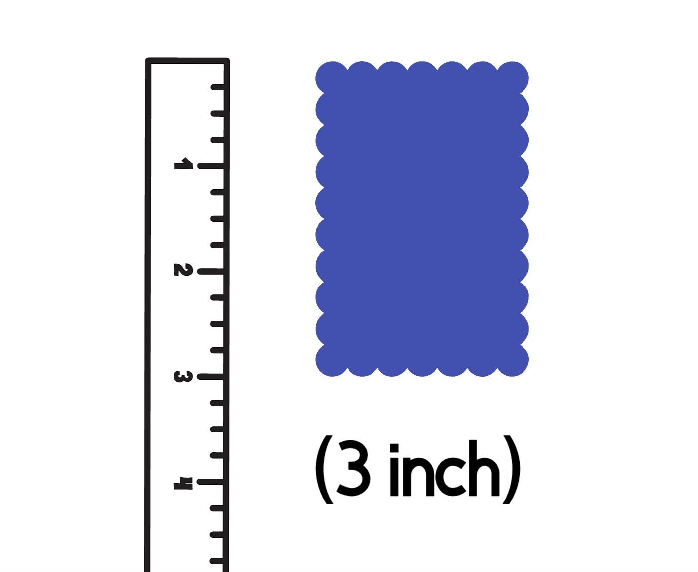 Rectangular Paper Cut Paper Scallop Rectangle - Scalloped Rectangle Paper Die Cut Shape Cut ...