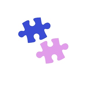 Paper Puzzle Piece cut outs - Puzzle Piece Shapes, Puzzle Piece Decor, Paper Puzzle Shapes, puzzle cutouts (Tax&Duty Paid/DDP USA)