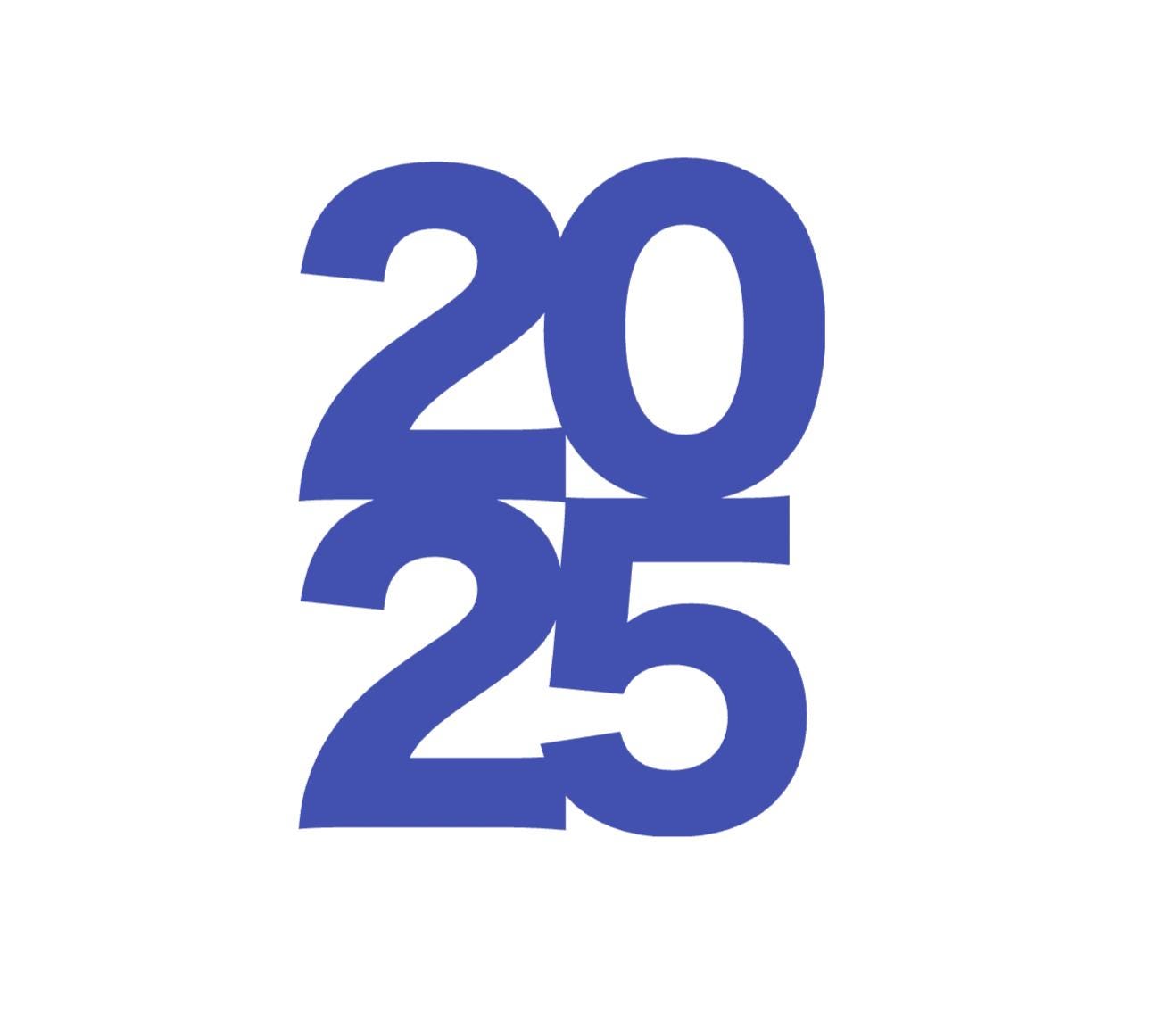 Paper Number 2025 Shape, Number 2025 Shape Cut Outs, Paper 2025 Die Cut ...
