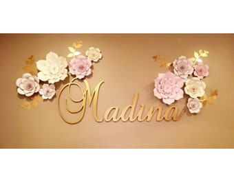 Nursery Paper Flowers – Set of 10 - wall flowers flower backdrop Baby Girl Nursery Flowers, Paper Flowers Nursery Paper Flowers wall flowers