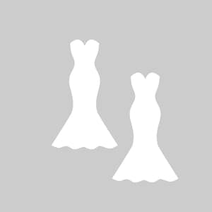 wedding dress template cut out 9 inch Wedding Dress Template-Printable Dress Cutouts-DIY Wedding Decor-Bridal Shower Decor-Princess Dress Color Page-Kids Craft Projects