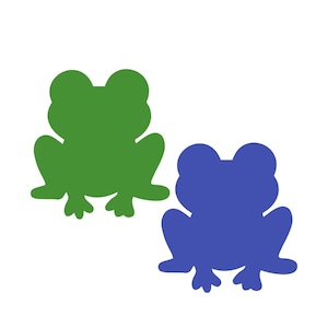 Découpes de grenouilles en papier - Découpes à la teinture de grenouilles en papier, Papier découpé grenouille, Formes animales en papier, Décoration sur le thème de fête grenouille mignonne, Animaux sauvages en papier, Rainette