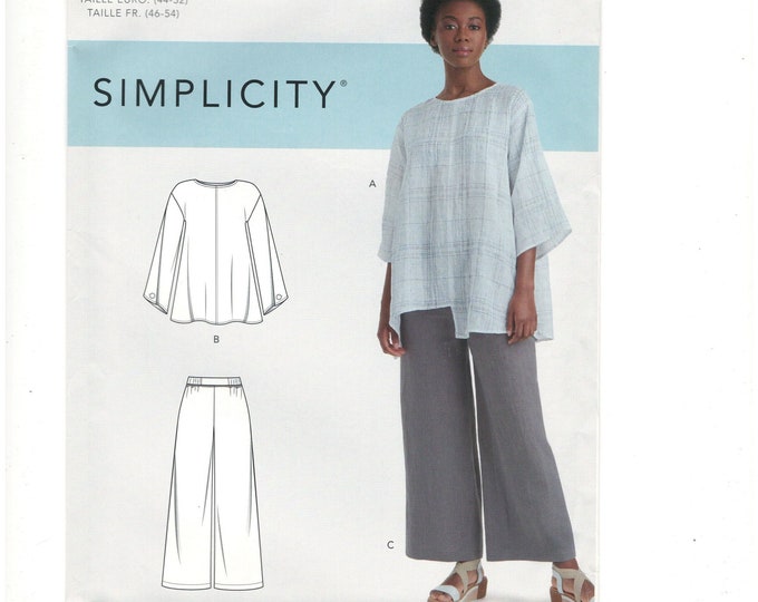 Simplicity R Simplicity R10602 or S9149 Misses Sizes 18-20-22-24-26 Loose Pull-over ...