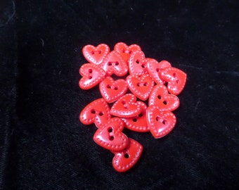 Boutons - Red Heart - 2 trous - 5/8 pouces - Lot de 16