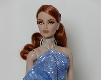 dress for Fashion Royalty FR2 dolls, 3 pieces of jewelry ,