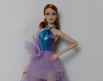 vestido para muñecas Fashion Royalty FR2, 3 piezas de joyería