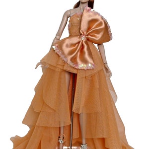 vestido para Fashion Royalty FR2, muñecas Nu Face, 3 piezas de joyería imagen 10