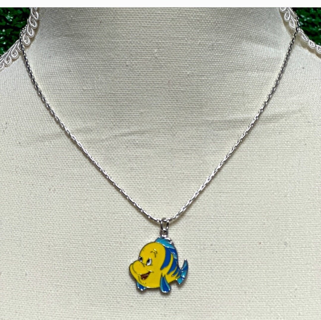 Flounder Necklace Etsy
