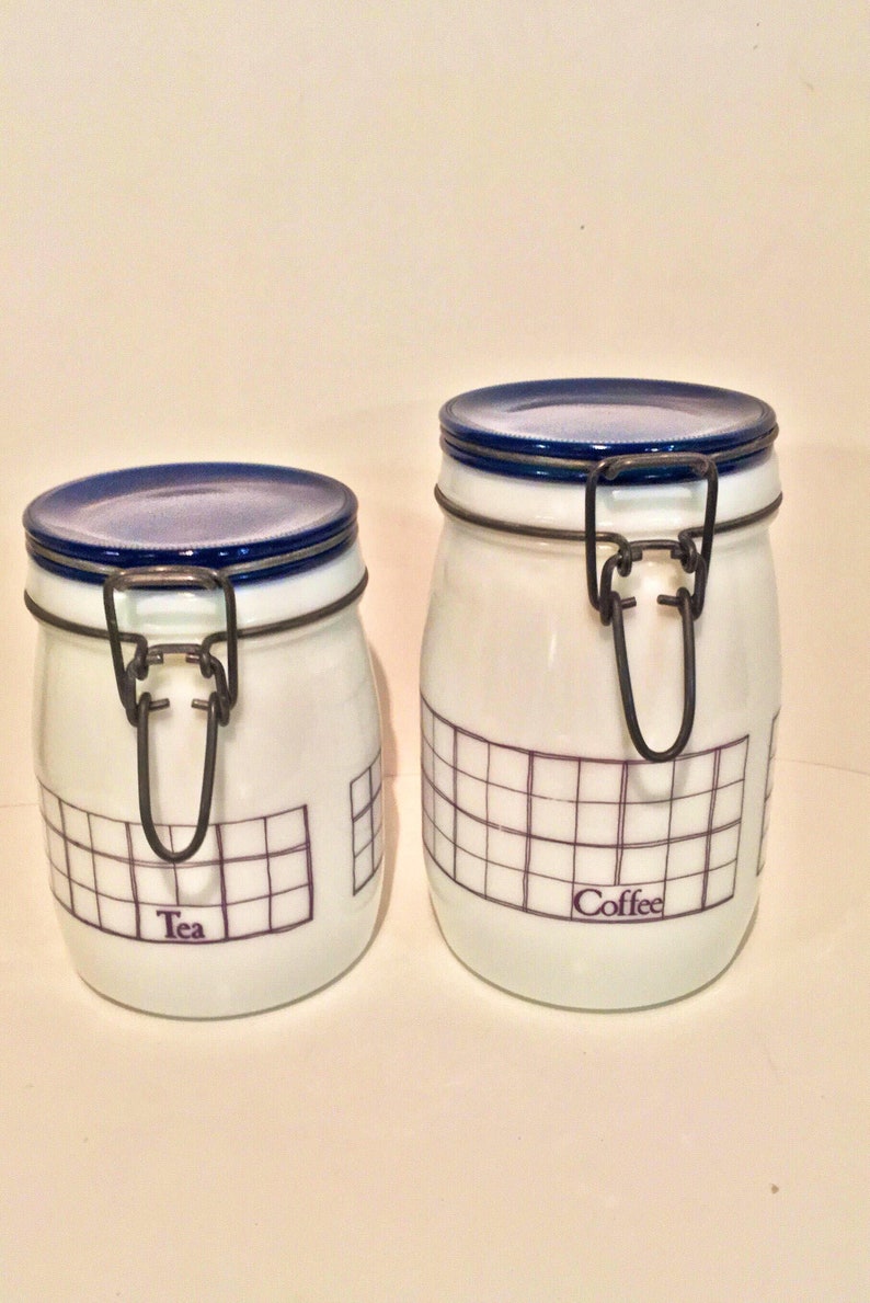 Decor For Farmhouse Kitchen Canisters Modern Canister Set Tea Storage Coffee Pantry