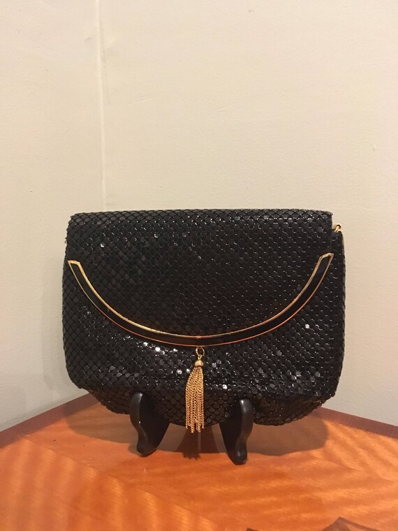 black cocktail purse