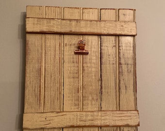 Rustic wooden frame reclaimed wood frame with clip coastal decor