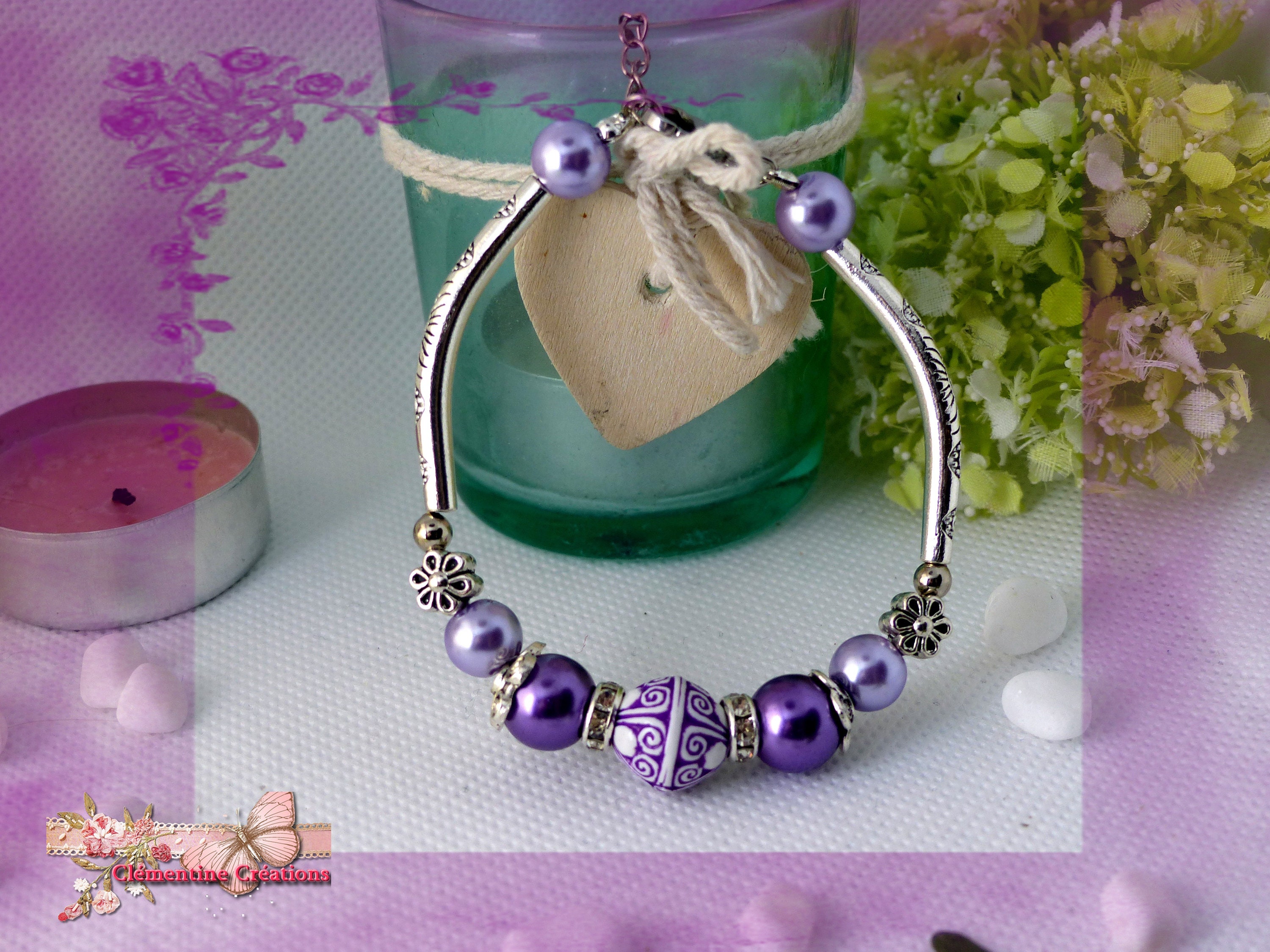 Beads Bracelet - Luxury S00 Purple