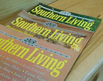 Southern Living Janvier 1990/Southern Living Février 1990/Southern Living Mars 1990/Southern Living Silver Jubilee Issues