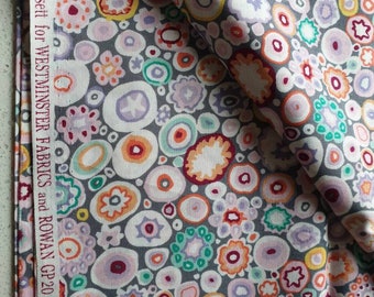 Kaffe Fassett colectivo círculos mosaico de tela del edredón Negro 100/% algodón Bty