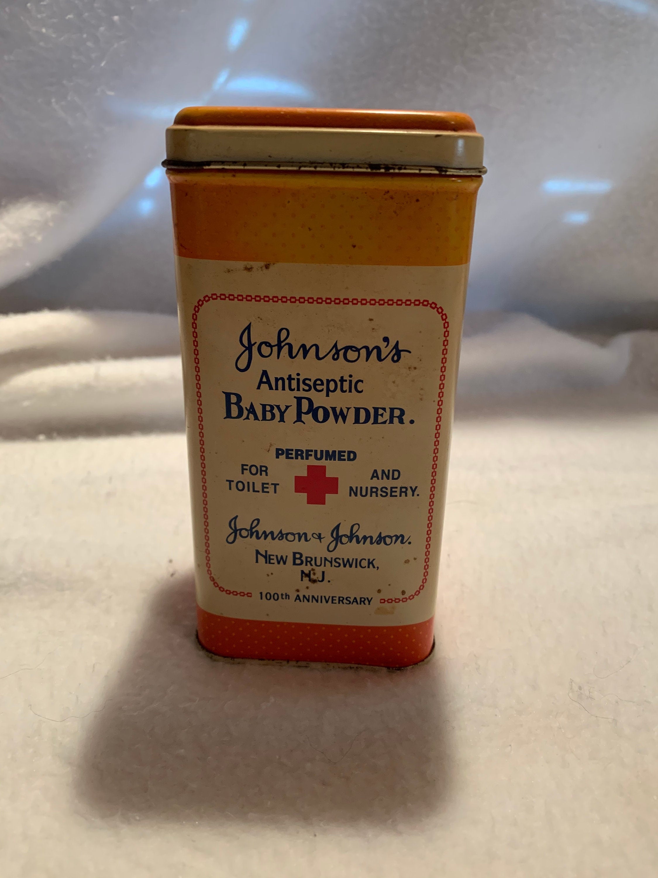 Johnson's Antiseptic Baby Powder Tin Etsy