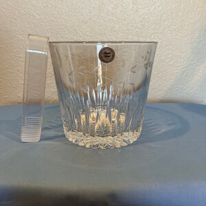 Princess House Ice Bucket and Tongs