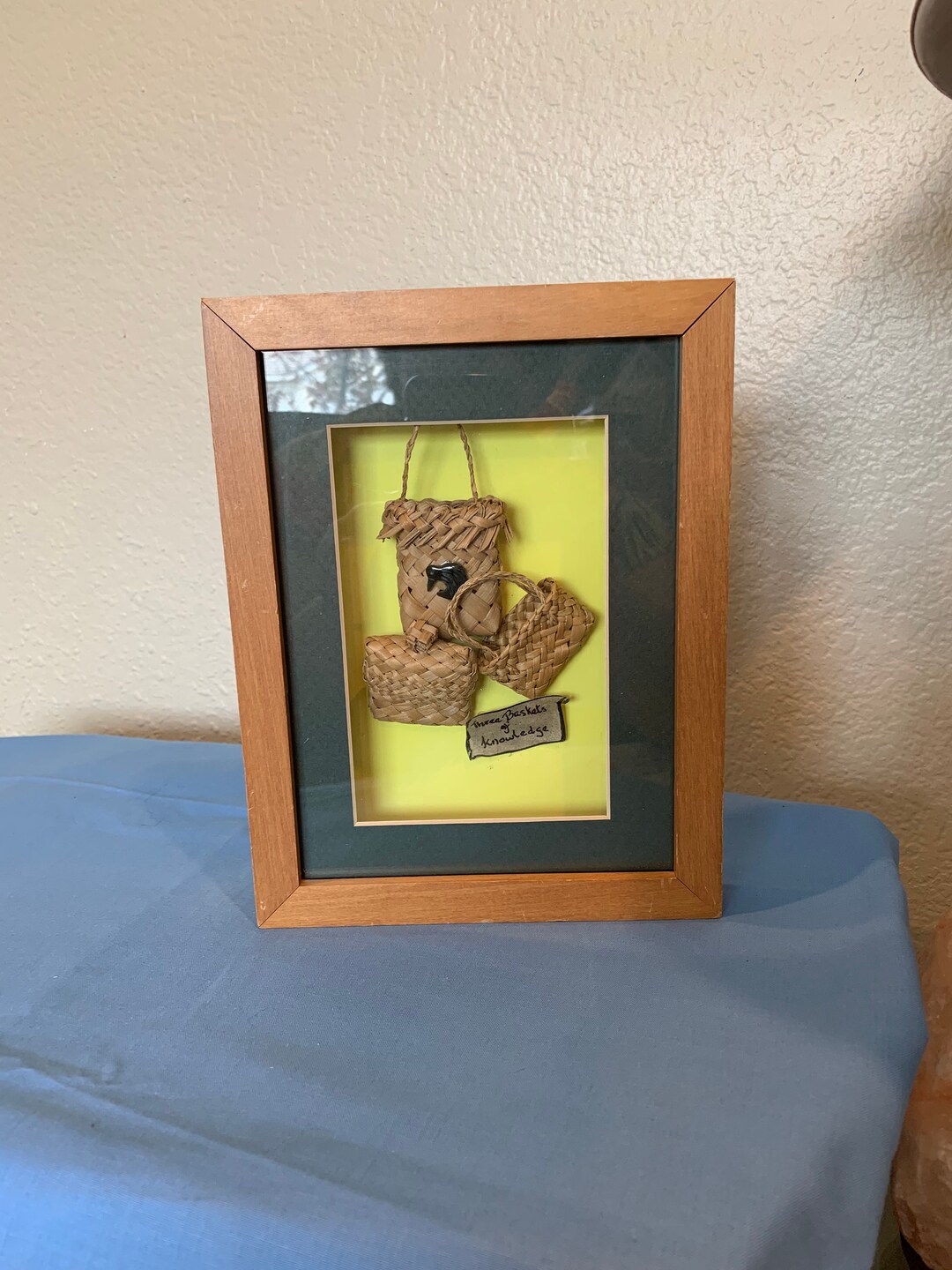 3 Baskets of Knowledge Shadow Box Art Etsy