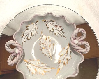 Purple Italian Pottery Dish