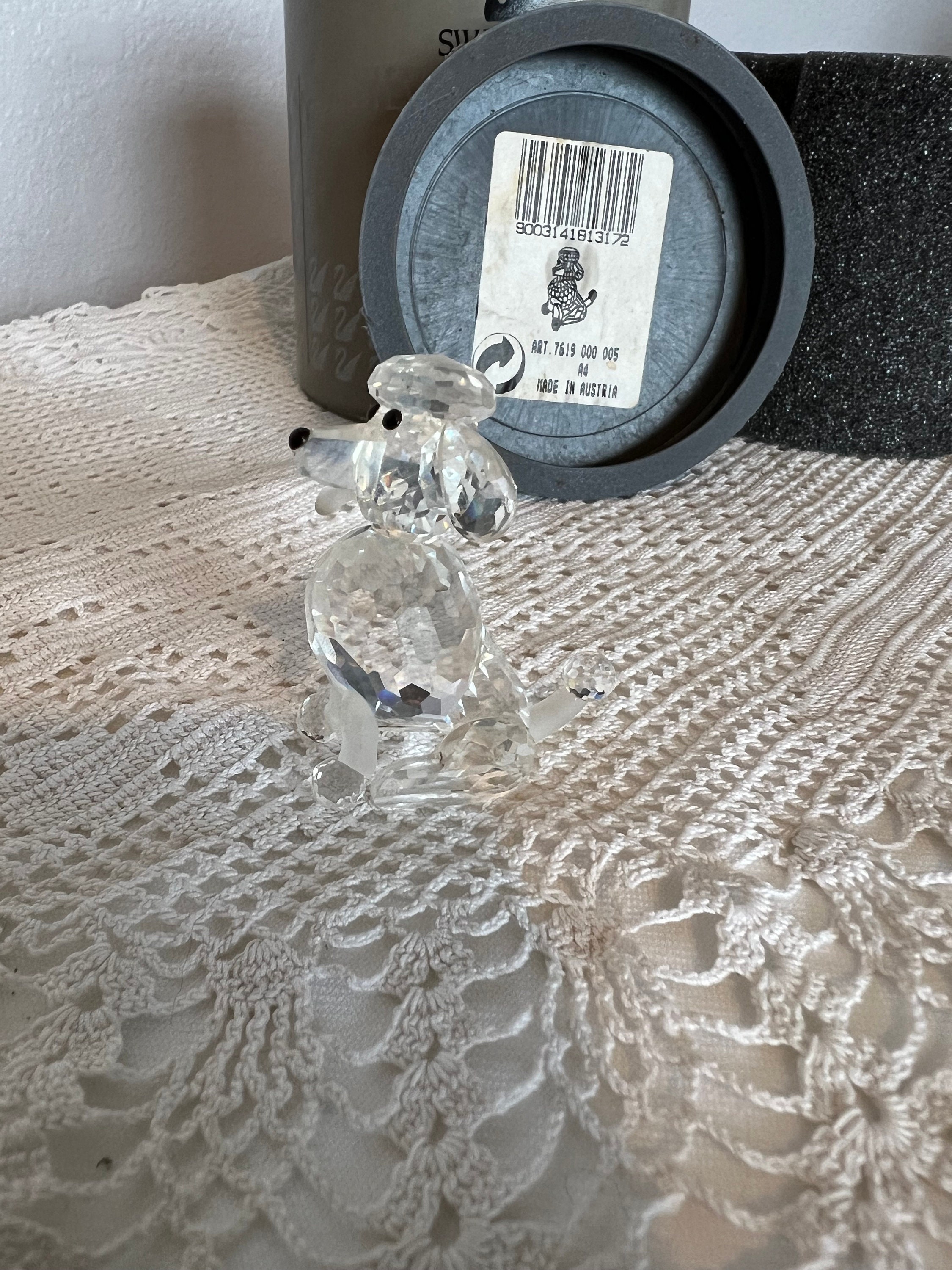 Swarovsky Sitting Poodle ART 7619 000 005 - Etsy