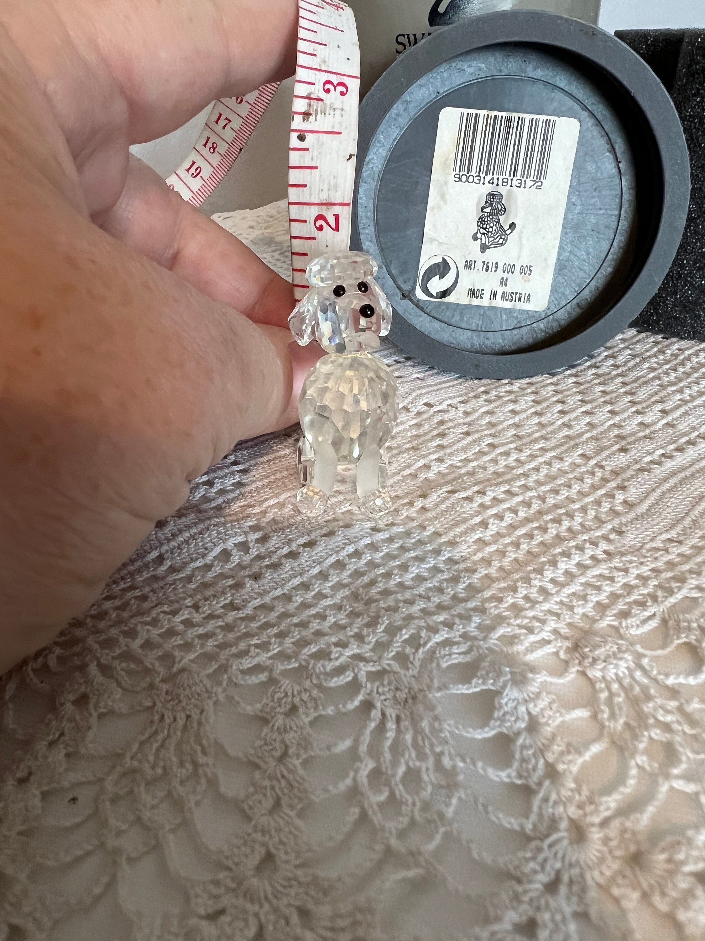 Swarovsky Sitting Poodle ART 7619 000 005 - Etsy