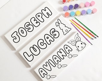 Namn på canvas · Korgfyllare · Personlig canvas · Personligt jumbopåskägg · Stort påskägg · Personlig present · Påskpresent för barn