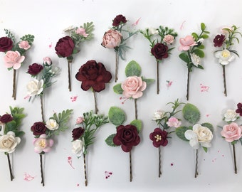 flower pins for hair wedding