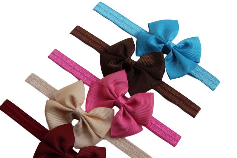 baby headpieces Headband baby girl bow headdress hair bow headband baby girl head band 3 inch hair bow headband baby head wear