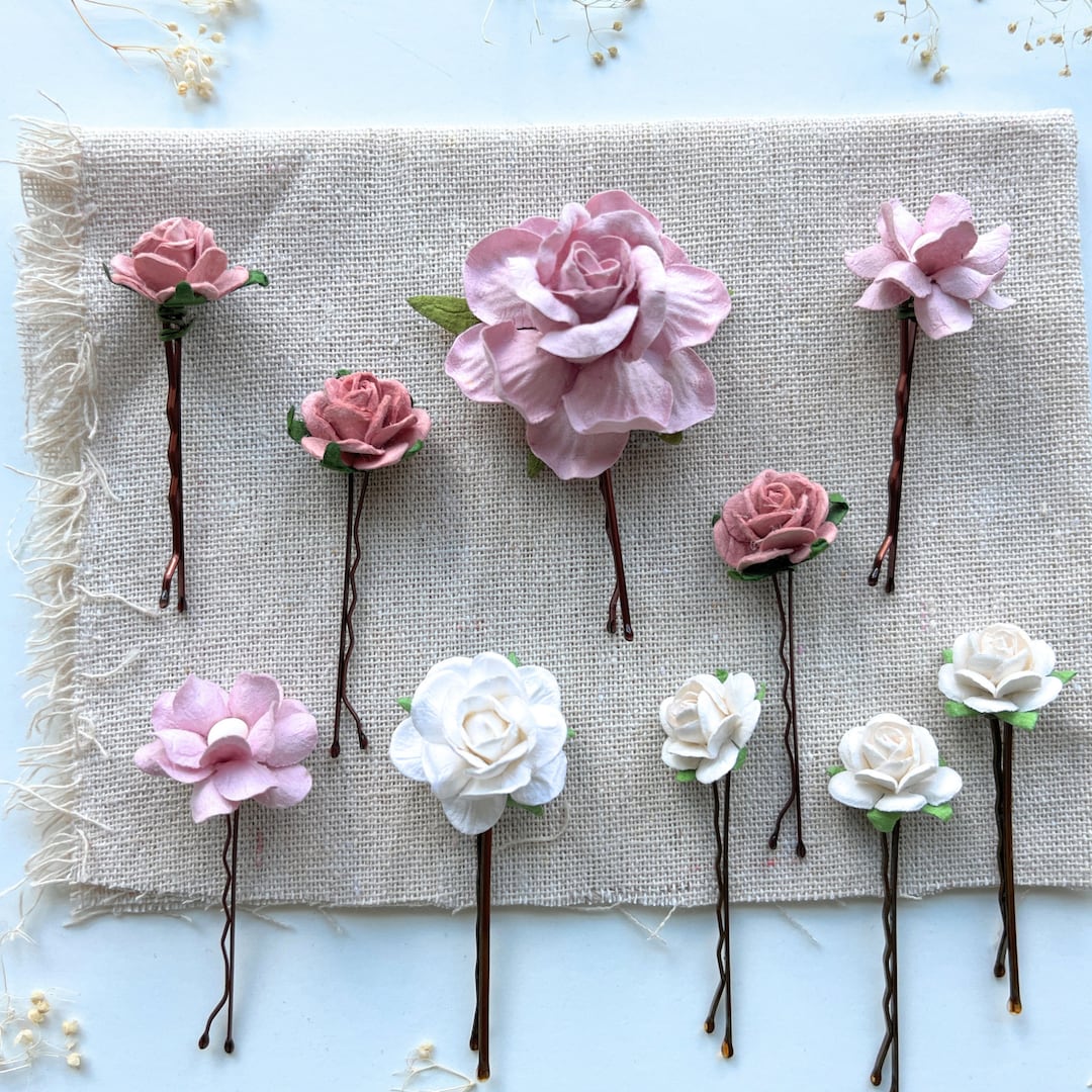 Bridal Hair Pins Prom Hairstyle Flower Hair Clips Bridal Hair Pieces