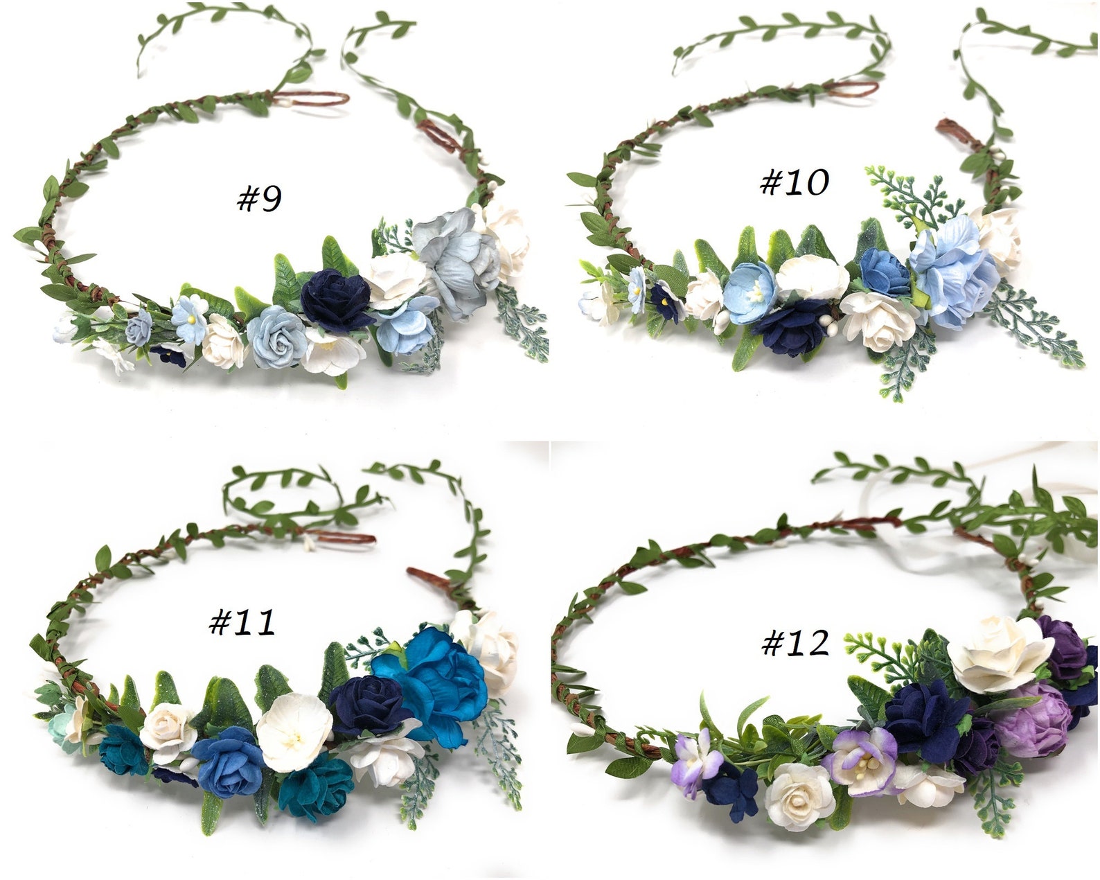 Ivory and White Flower Crown Wedding Flower Crown Bridal Etsy