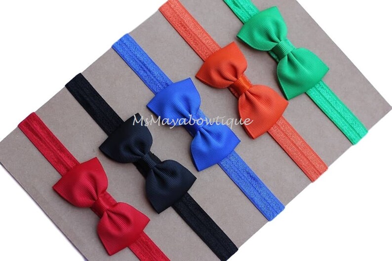 small bow headband